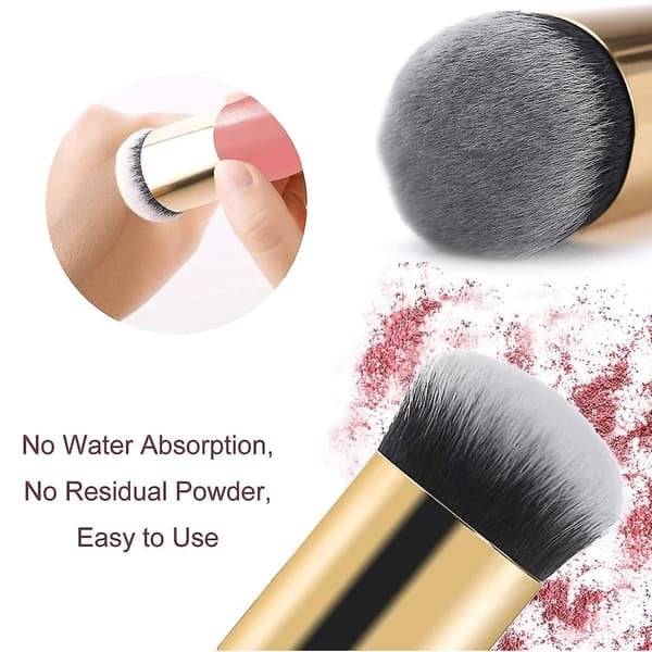 Makeup Brush Set 2 Pieces Face Blush Kabuki Powder Foundation Makeup Brushes for Mineral BB Cream