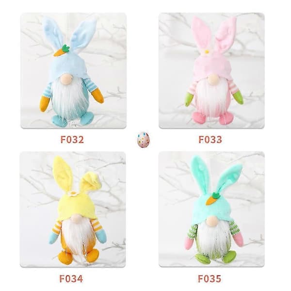Easter Hanging Faceless Doll with Bunny Hat Pendant