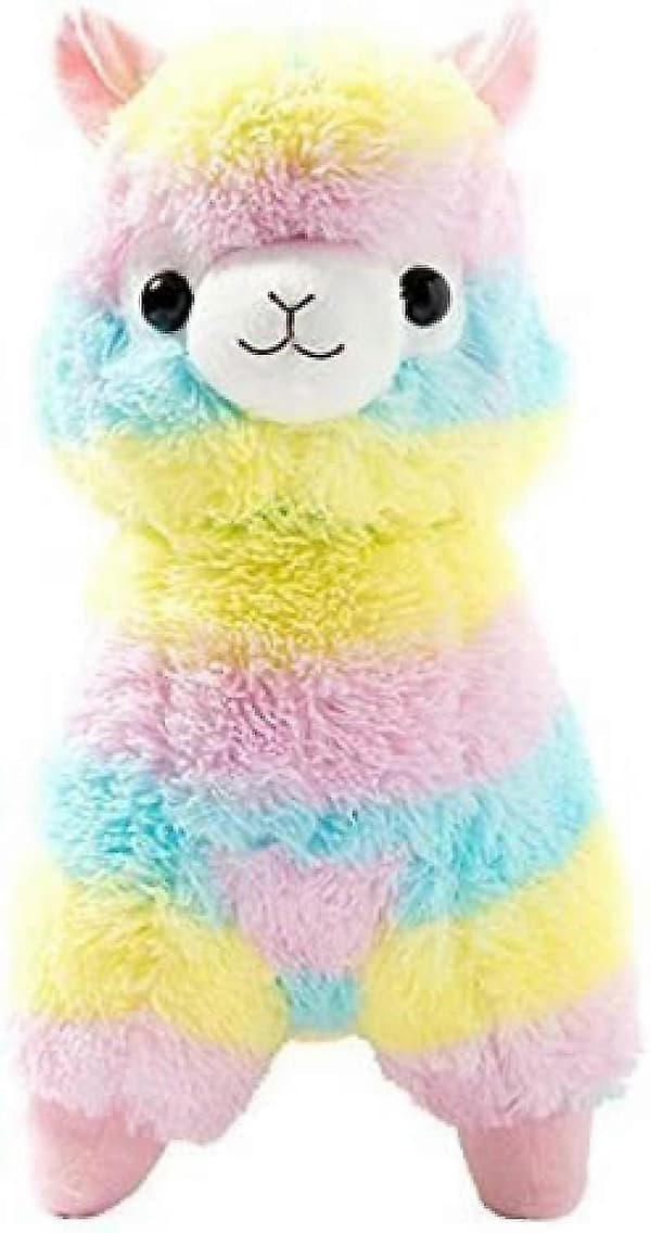 Nuttede Llama Regnbue Alpaca Dukke 8 \"blødt Udstoppede Dyr Legetøj Dag Bryllupsdag_Kvalitetsgaver