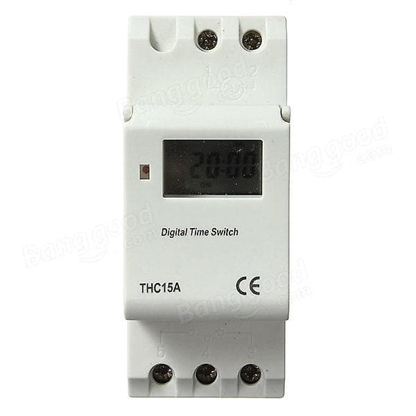 DIN-skinne digital programmerbar timerkontakt 220-240v 16a_Bra saker