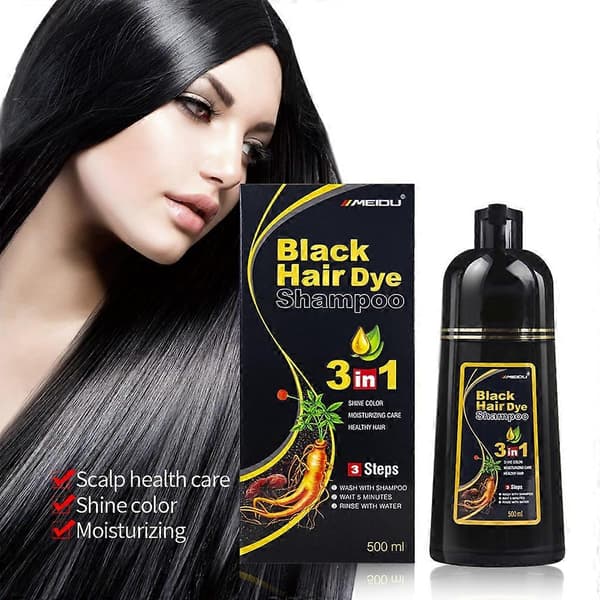 Hårfarve Shampoo Hårfarve Shampoo Farver Hår på få minutter til kvinder og mænd_Gave Deep wine red