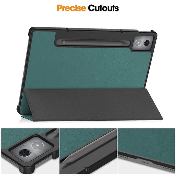 Etui til Lenovo Idea Tab Pro Anti-Drop Læderstativ Tablet Cover - Grå Multicolo Blackish Green Multicolor