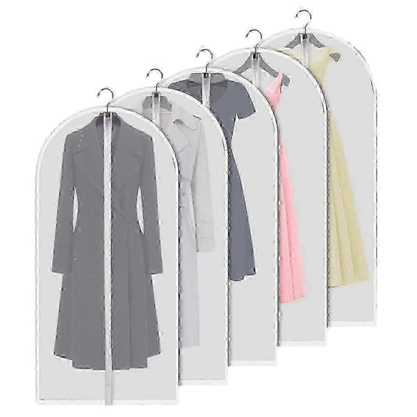 5-delat transparent plaggpåse-set, 60x120cm andningsbart tyg
