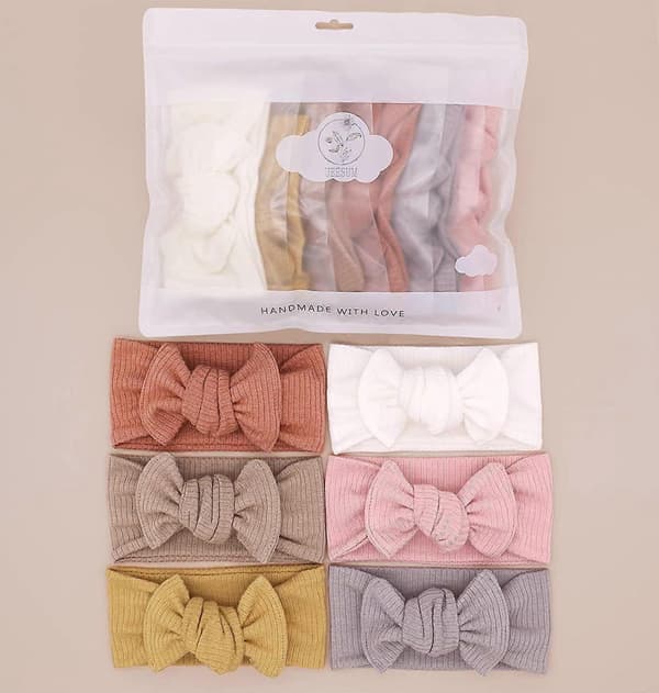 Hårband med rosetter för babyflickor, spädbarn och småbarn