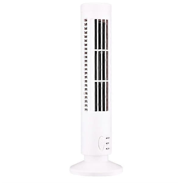 USB Tårnventilator Bladeless Ventilator Tårn Elektrisk Ventilator Hvid