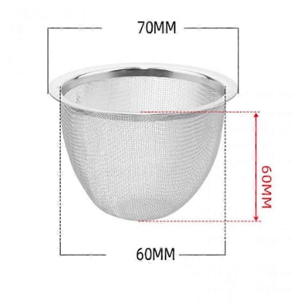 Tekande Infuser Filter: 2 Stykker Rustfrit Stål Erstatningsnet Tekande Afløbsnet Genanvendelig Løsblad Te Si - Te Infuser Filter Tekande