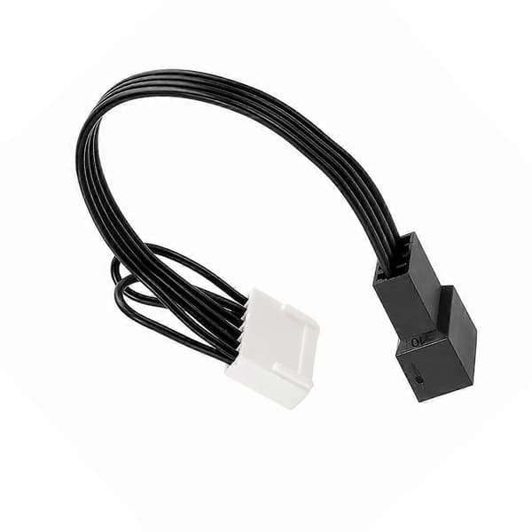 Computer Bundkort 6PIN til PWM 4Pin Køleventilator Forlængerstrømkabel til HP Z440 Z640 Server Svart vit