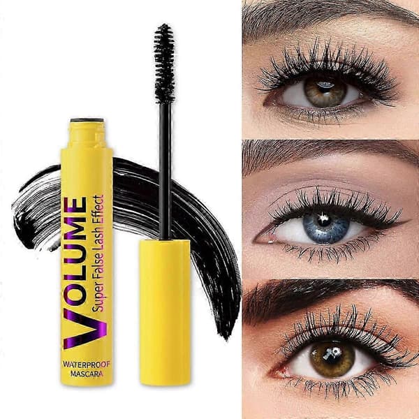 Bubble Mascara, Volum- og Lengdeformel for Dristige, Separate Vipper, Bubble Lash Mascara, Vanntett Langvarig for Kvinner 2PCS