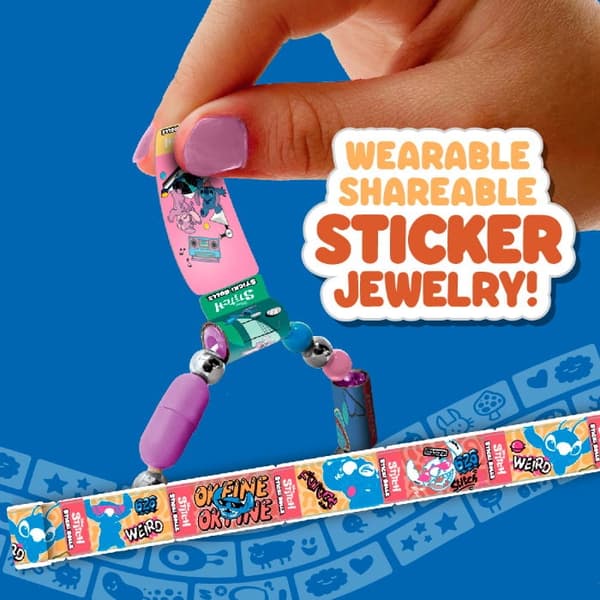 Sticki Rolls Stitch-tarra-rannekoru ja -kaulakoru multifärg multicolor