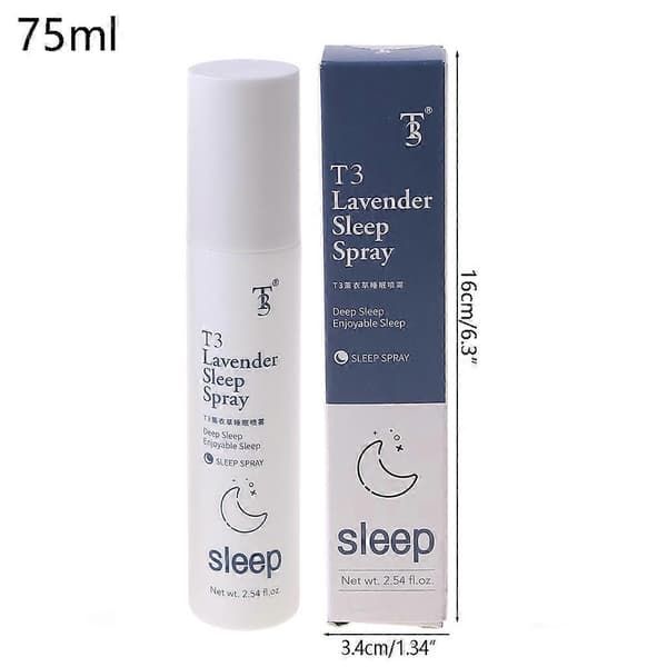 Høykvalitets 75ml Deep Sleep Pillow Spray Naturlig Lavendel Hjelper Søvn Lindre Angst Multicolor