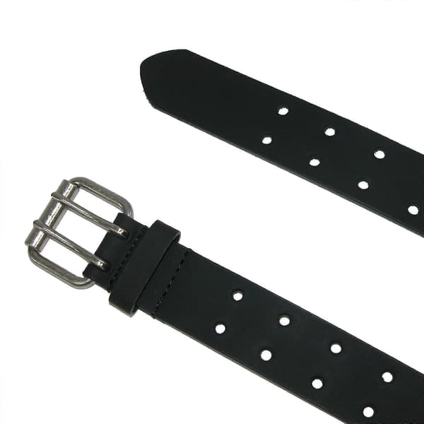 Dickies Läder Två Håls Dubbelspänne Bälte (herr) Överraskningspresent 30 Black