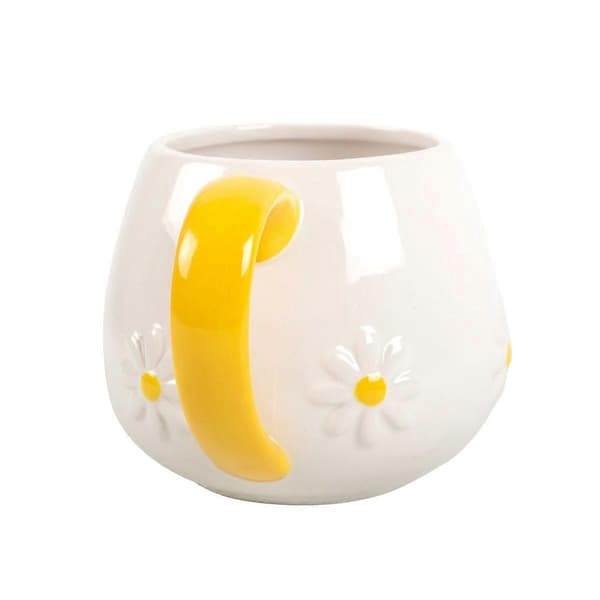 Forårstid Tusindfryd Krus Overraskelsesgave White/Yellow One Size
