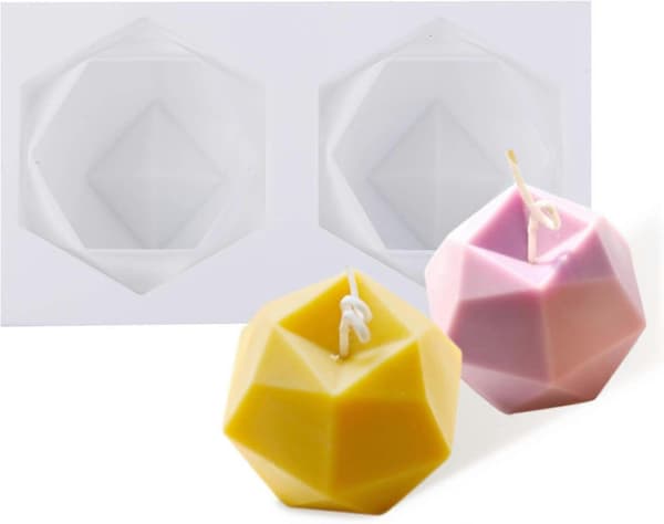 Aromaterapi Silikone Lysform - Håndlavet - 3D Lysform - Til Hjemmelavet Håndværk