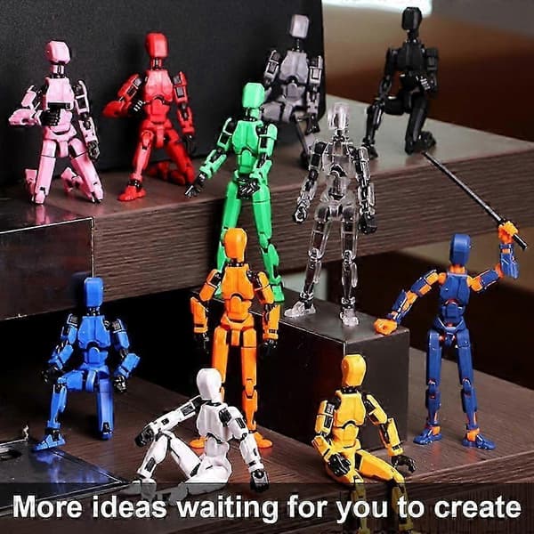 Högkvalitativ T13 Actionfigur, Robot Actionfigur, T13 Actionfigur 3D-printad Multi-leddad Rörlig, 13 Action F 1pcs