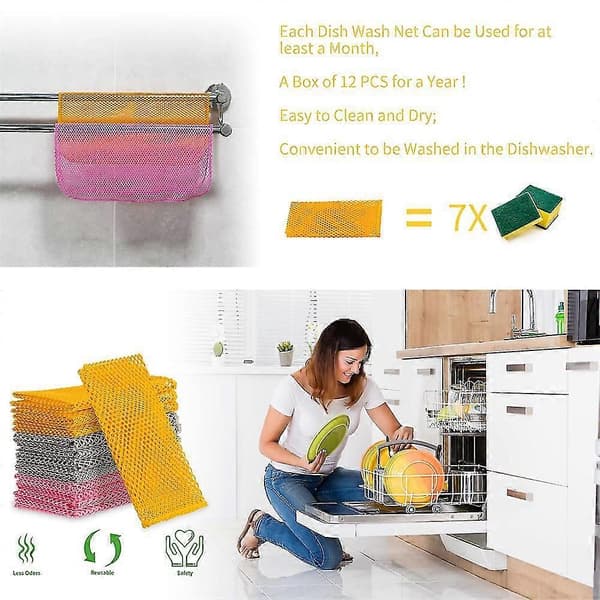 Högkvalitativ 12-pack Disktrasor, innovativ Meshduk, extremt hållbara repfria disktrasor för diskning 24PACK