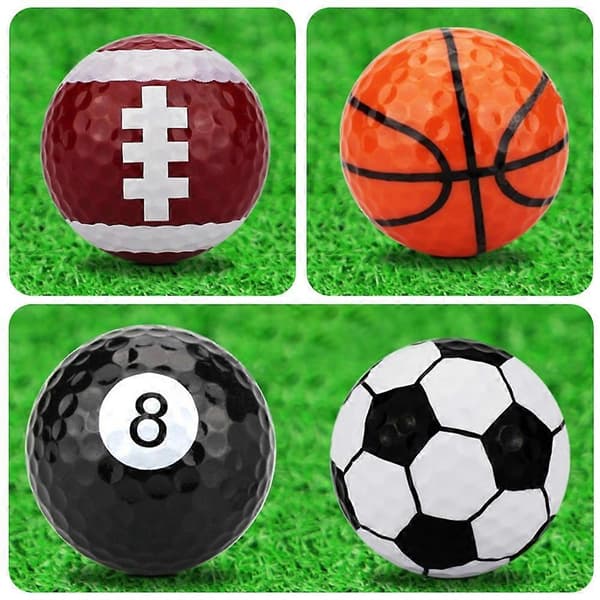 6 st 42mm Blandade Golfbollar - Nyhet Golf Present Set för Barn & Golfare_Kvalitetsgåva A