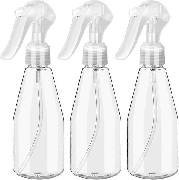 2023 - 200 ml:n tyhjä suihkepullo - 3 kpl, suihkepullo suihkepullo kirkas muovinen tyhjä suihkepullo