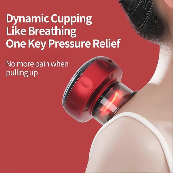 Smart Dynamisk Cupping Terapi Sæt, Cellulite Massager 3 i 1 Vakuum Terapi Maskine Cellulite Fjerner, Gua Sha Massageværktøj, 12 Temperatur Niveauer