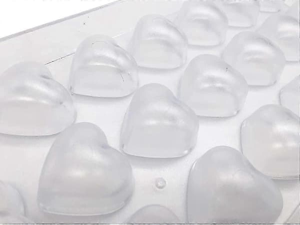 Transparent chokladform, transparent plastchokladform, transparent present