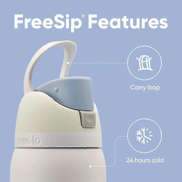 Owala FreeSip Isoleret Vandflaske i Rustfrit Stål 24/32oz Grøn 32oz