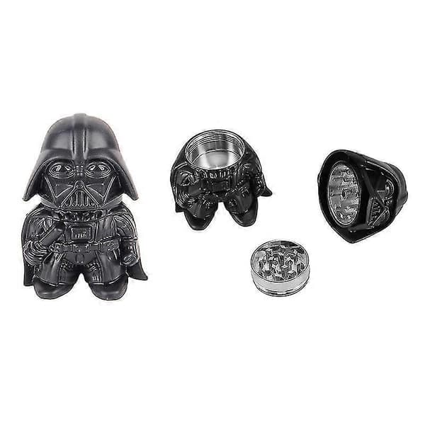 2025 1 stk. Sort Warrior Urtekværn Star Wars Darth Vader Urteknuser Håndkværn_Specialtilbud