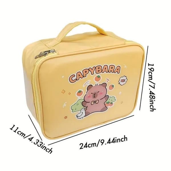 Kawaii Capybara Stationery Set: Includes Pens, Stickers, and Pencil Sharpener - Gift Box for Kids