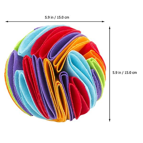 This is a premium pet molar toy. Made of felt material, it has a hard structure and is very safe for your pets. Bright
