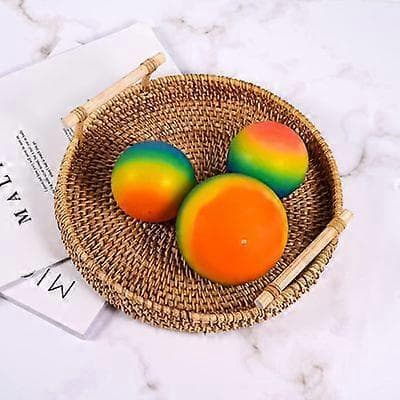 Elastiske baller, stressball fylt med sand, håndterapi stressball - billige gaver 9cm