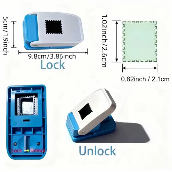 Stamp Punching Machine for Paper - Embossing Punch for Scrapbooking, Photo Albums & Card Making