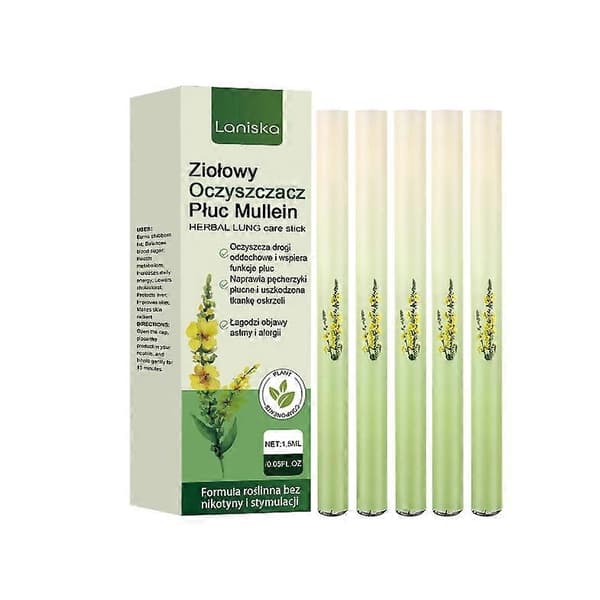 1-5x Lungrengöring med örtbaserad diffuserpenna_Kvalitetsgåvor 5PCS