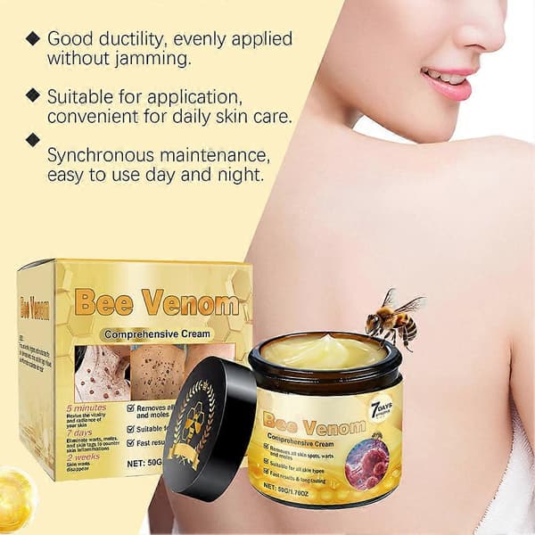Advanced Bee Venom Cream Safe Natural Ingredient Skin-Friendly Cream for Face Body (2pcs)