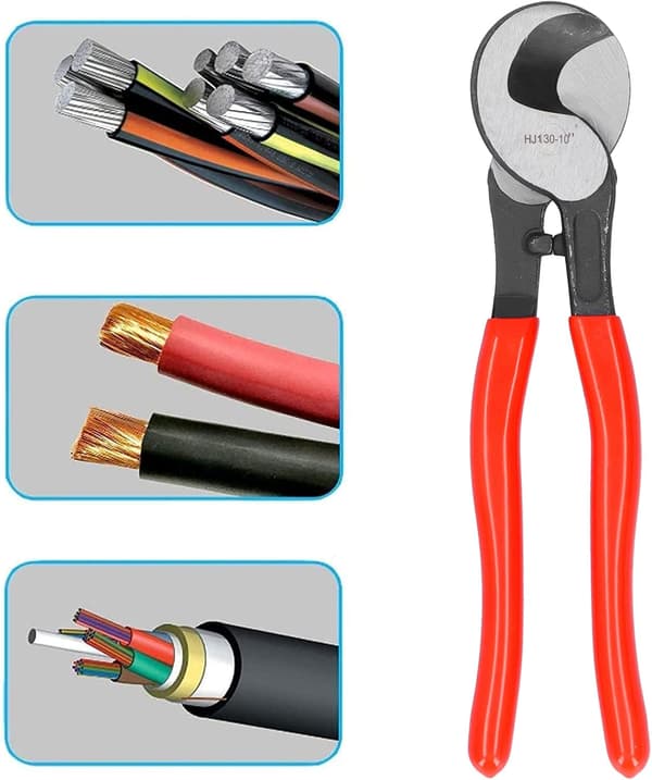 Cable Cutter 70mm² Diameter Cuttable, Manual Cutting Mill, Common for Copper and Aluminum Insulation Pliers Hand Tools