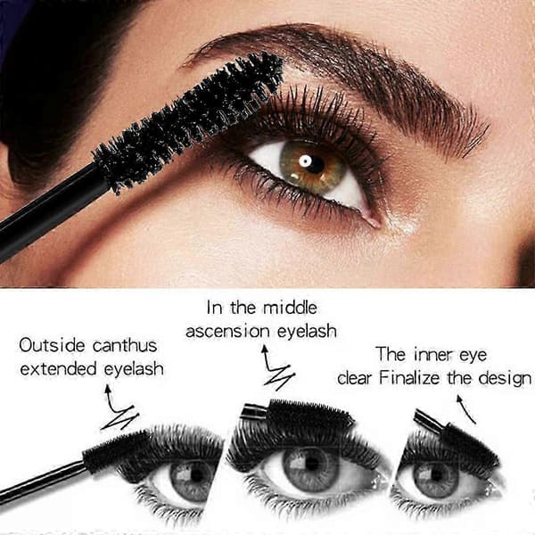 Bubble Mascara, Volum- og Lengdeformel for Dristige, Separate Vipper, Bubble Lash Mascara, Vanntett Langvarig for Kvinner 2PCS