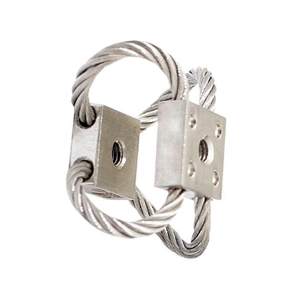 1 stk. luftfotografering støddæmper wire anti-vibrations kamera gimbal PTZ støddæmper til FPV Quadc_Kvalitetsgåvor Silver