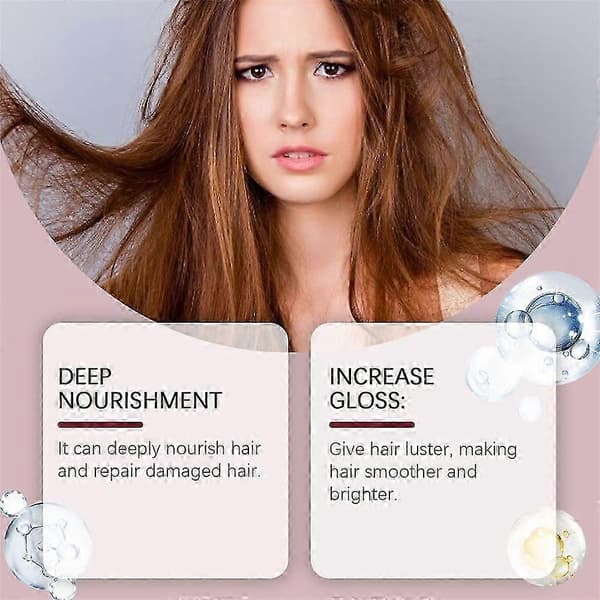 Maca lilla hårmaske og lilla shampoo sæt, neutraliserer gule og messingfarvede toner (Hårmaske)