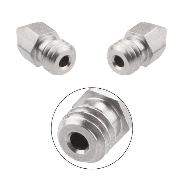 5 stk. 0,4 mm/1,75 mm 3D-printerdyser, MK8 3D-printer ekstruderdyse til Makerbot Creality CR-10/ Ender 3