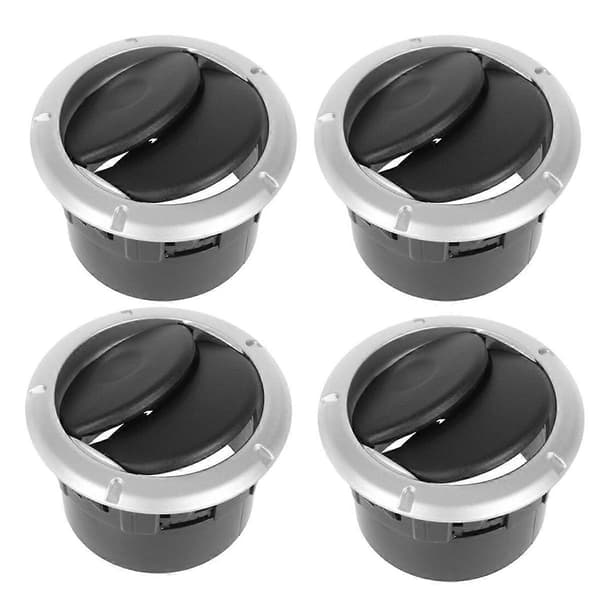 4 st Luftkonditioneringsventilationsgaller 8200212480 för Duster Master Sandero Opel 8200464605 A_Bra saker BlackSilver