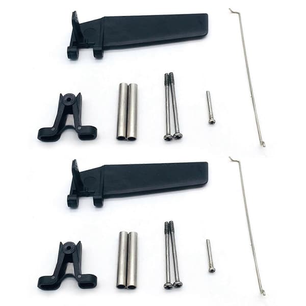 2X FT009-7 Feilun Styring Ror Reservedel for Feilun FT009 RC Båt Black