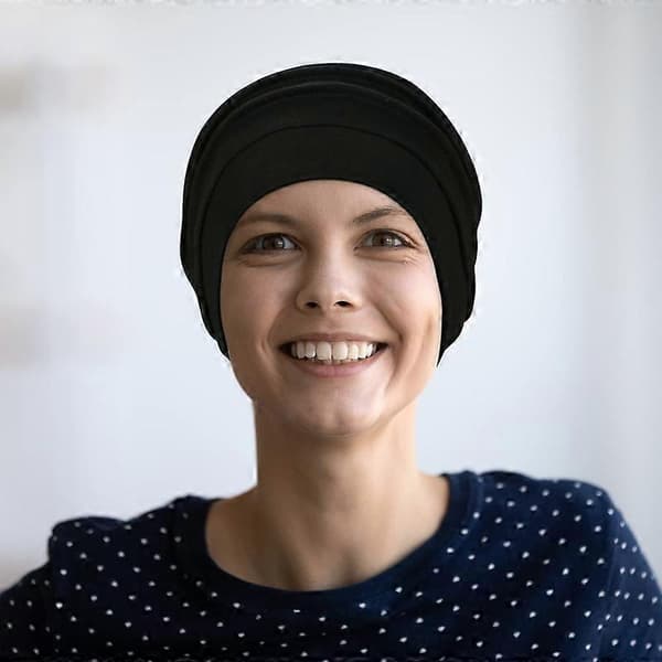 Høykvalitets 4 stk. bomulls-slouchy chemo-luer, chemo-hodeplagg, avbestillingshatter