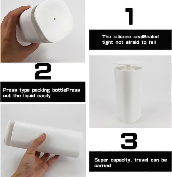 Sæbedispenser - 2 stk - 400ML - sæbedispenser - sæbepumpe - væskedispenser - fritstående - håndsæbe - sæbepumpe - sæbedispensere