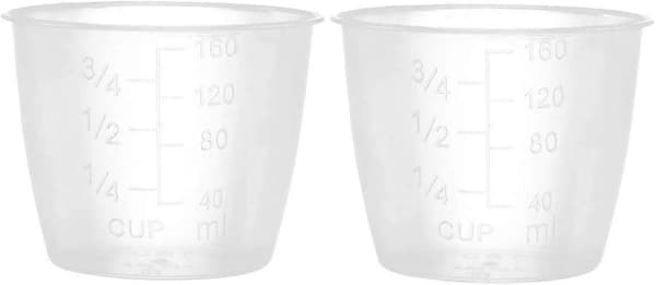 2-pack Plast Transparenta Mätkoppar Ris Mätkoppar Elektrisk Riskokare Ersättningskoppar Köksartiklar Klar One Size