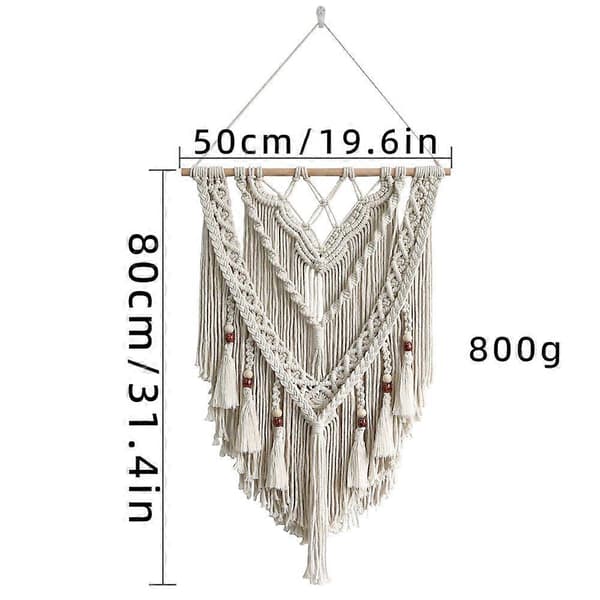 Makrame Väggbonad, Makrame Väggkonst - Chic Boho Handvävd Tapet, Makrame Väggbonad, Handgjord Makrame, Bohemisk Vävd Tapet, Boho Tapet