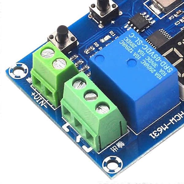 HCW-M631 DC6-40V Batteriladeutladningsmodul med Voltmeter Underspennings- Overspenningsbeskyttelse blå