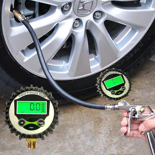 Digital Manometer Tryckmätare Med G1/g1/2 Bottenanslutning & Skydd_Kvalitetsgåvor 1 Green