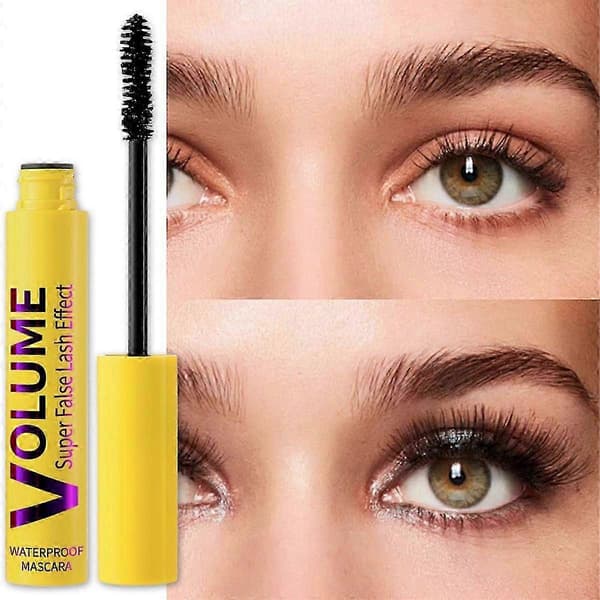 Bubble Mascara, Volum- og Lengdeformel for Dristige, Separate Vipper, Bubble Lash Mascara, Vanntett Langvarig for Kvinner 2PCS