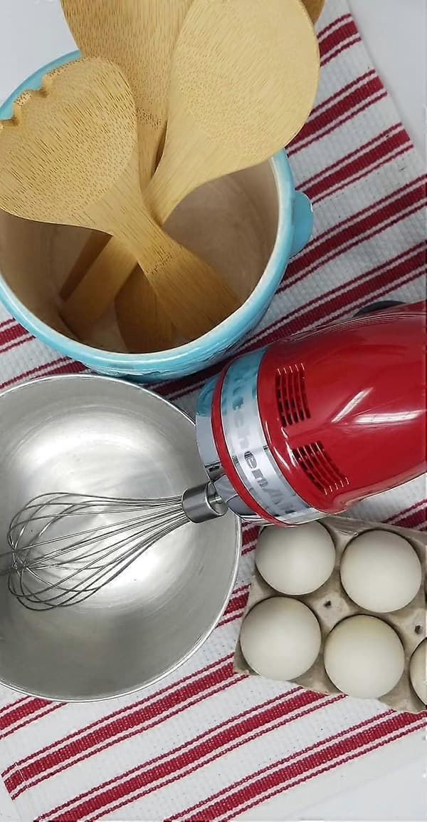 Rustfrit stål håndmixer Pro piskeris tilbehør til KitchenAid KHMPW, holdbart, let at bruge, professionel kvalitet_Billige gaver