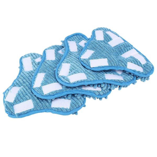 4 stk. til H2O dampmoppe X5 puder Vaskbare genanvendelige mikrofiber rengørings dampmoppe erstatningspuder til H_Bra saker As Shown