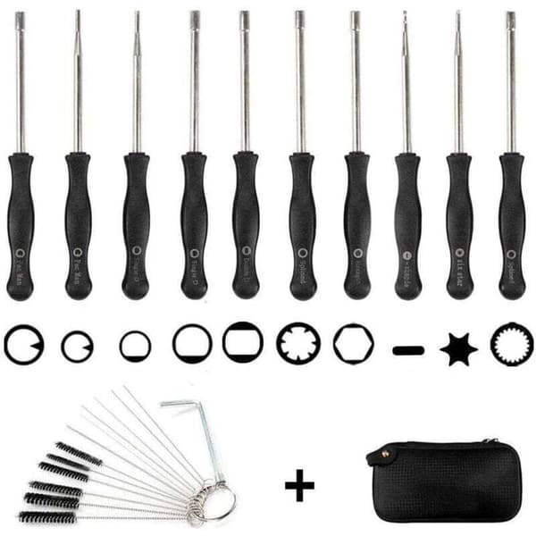Carburetor Screwdriver Set, 10 Pieces + EVA Case + Cleaning Brush, Carburetor Adjustment Tool Set, Carburetor Tool