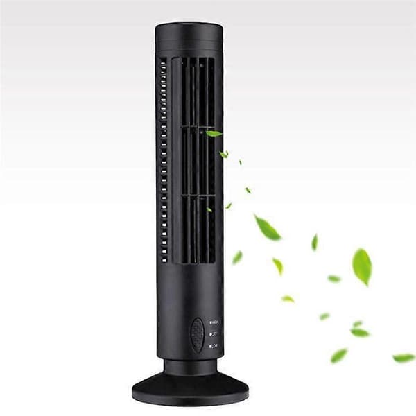 USB-tornituuletin, siivetön tornituuletin, sähkötuuletin, valkoinen