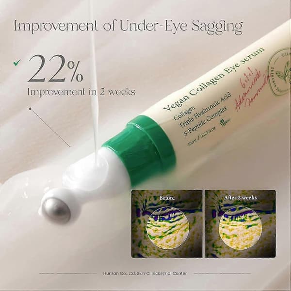 Højkvalitets AXIS-Y Vegan Collagen Eye Serum, poser, mørke rande 10ml 2pcs
